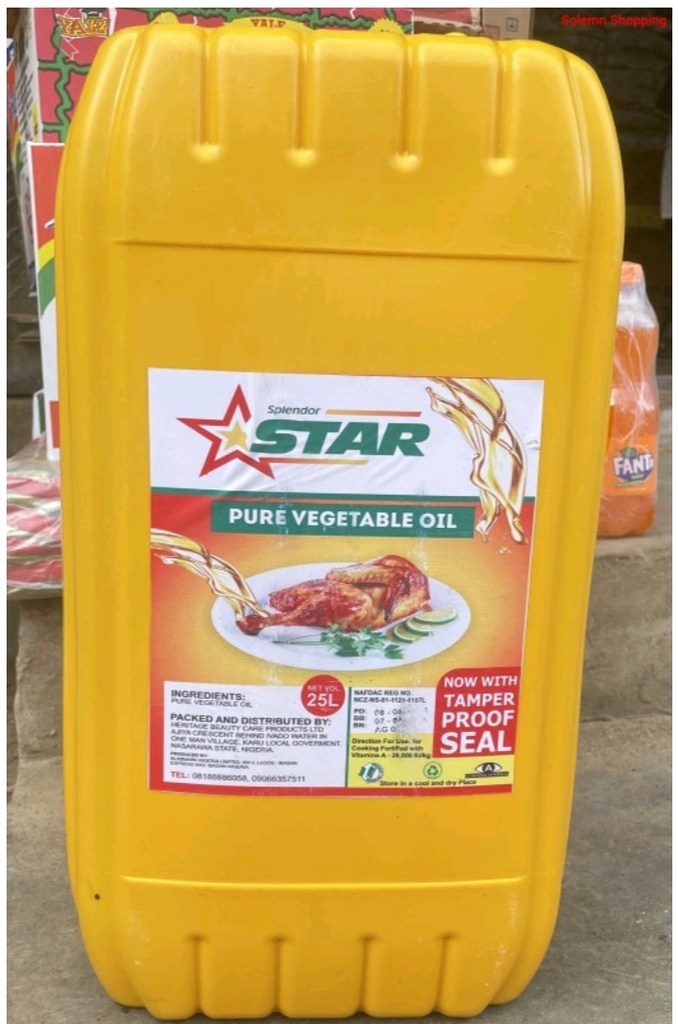 Star Vegetable Oil 25ltrs